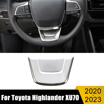 Pre Toyota Highlander XU70 2020 2021 2022 2023 Hybrid Nehrdzavejúcej Volante Vozidla Tlačidlo Panel Kryt Výbava Samolepky Príslušenstvo
