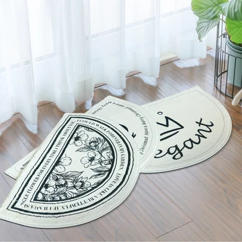 【GUDLUK] vyzýva niekoľko vzorov tlač polkruhu Imitácia cashmere vaňa mat koberec, kúpeľňa Obývacia izba absorpčné anti-slip rohože