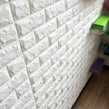 10pcs 3D Tehla Samolepky na Stenu Domova Pena Nepremokavé Steny Pokrýva Tapety pre Deti Obývacia Izba Dekorácie DIY Pozadí