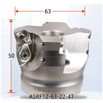 1pc ASRF12-63-22-4t-taktné vysokej feedrate Otočných tvár mlyn ASRF15MM tvár frézovanie fréza SDMT1205
