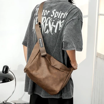 Tidog kórejský mužov taška módu crossbody taška na bežné taška cez rameno