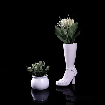 Módne Živice Vysoké Podpätky, Sušené Kvety, Kvet Usporiadanie Nádoby Váza Nordic Dekorácie Simulácia Domov Výzdoba Interiéru
