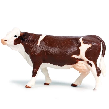 Simulácia detí žijúcich zvierat model nastaviť pevné krava simmental krava model hračka v hydinové farmy