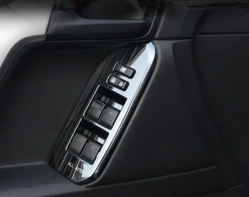 Čierna Titan Interiéru Okno Prepnúť Panel Kryt Dekorácie Pre Toyota Prado FJ150 2010-2018