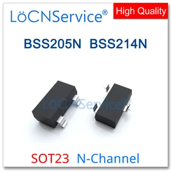 LoCNService 3000PCS BSS205N BSS214N SOT23 N-Kanál 20V Vysokej kvality Vyrobený v Číne BSS BSS205 BSS214 205 214