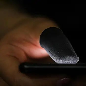 1 Pár Rukávy Prsty Anti-Pot Mobilný Telefón Screen Protector Sweatproof Chránič Prsta Prípade Hráč Príslušenstvo