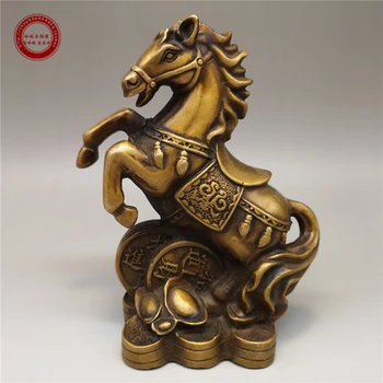 Nádherné starožitné čistej medi koňa k úspechu ornament