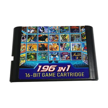 196 v 1 Multi Kazety Hry Pre Sega Genesis Mega Drive PAL NTSC Konzoly