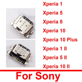 Micro USB Nabíjací Port Pre Sony Xperia 1 5 8 10 10 Plus Xperia 1 II 5 II 10 II Mini Tpye C USB Nabíjací Dock Konektor Časti