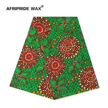 Nové afrike tlačiť celý predaj batik bavlnená tkanina AFRIPRIDE 100% vysoko kvalitnej bavlny ankara tlač na šaty opony A18F0701