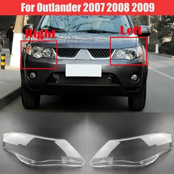 pre Mitsubishi Outlander 2007 2008 2009 Auta Svetlometov Kryt Jasný Objektív Svetlomet Tienidlo Shell