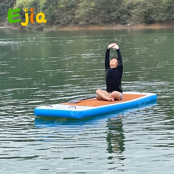 Hot Predaj Nafukovacích Aqua Yoga Mat Nafukovacie Vody, Plávajúce Telocvični Yoga Mat Pre Šport A Jóga Doska Na Vodu