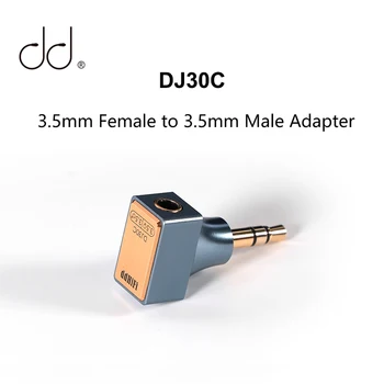 DD ddHiFi DJ30C 3,5 mm Žena na 3,5 mm Muž Adaptér s L plug