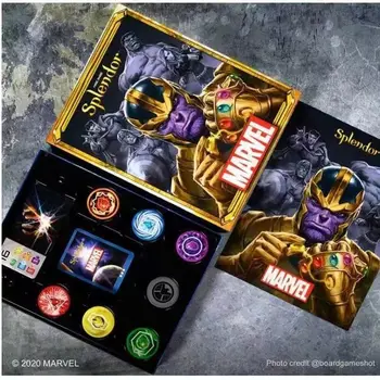 Chlapci Disney kreslené Thanos dosková hra karty, nastaviť dospelých hrdina Zber Kartu nastaviť zber Vianočný darček darček