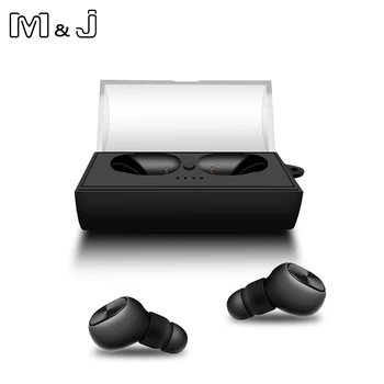 M&J TWS-QS1 Bluetooth Slúchadlá in-Ear Bezdrôtové Slúchadlá Stereo Bass Zvuk Hluku Mini Bezdrôtové Bluetooth Slúchadlá