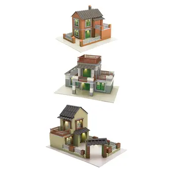 Miniatúrne Dom, urob si sám Auta, Domu, Budovy, Auta Konštrukcia Vzdelávacie Hračka pre Obývacia Izba Dekor