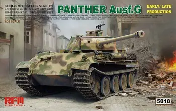 Raž Pole Model RFM RM-5018 1/35 German Panther Ausf.G Early/Late Výroby v Rozsahu model Auta
