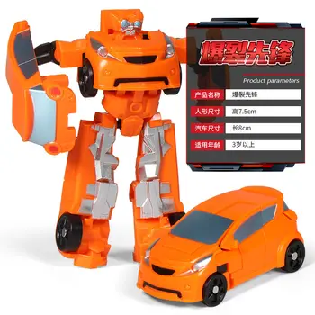 Transformácia Mini 2 V 1 Auto Robot Hračka Anime Akcie Kolízie Transformácia Modelu Deformácie Vozidiel Hračka Darček pre Deti