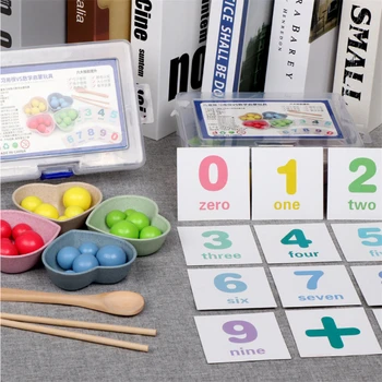 Deti Hračky Montessori Drevené Hračky Ruky Mozgu Školenie Klip Korálky Puzzle Dosky Matematické Hry Vzdelávacie Hračky Pre Deti D44Y