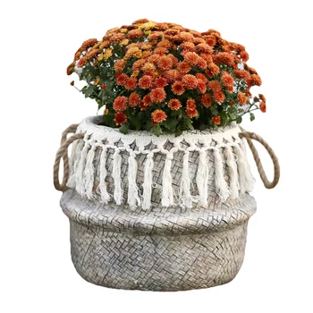Strapec Tkané Kvetináče Nordic Jednoduché Sukulentných Rastlín Veľké Vonkajšie Nádvorie Dekoratívne Tvorivé Domácnosti, Kvetinové Koše