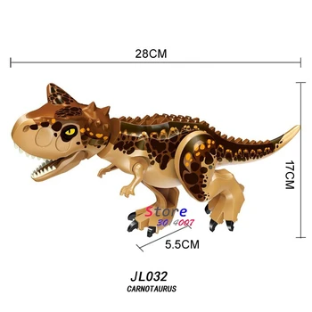 1/Set Jurský Svete Indoraptor Rex Útoky Rockwood Mansor Carnotaurus Dinosaura Tyrannosaurus Stavebné Bloky, hračky pre deti,