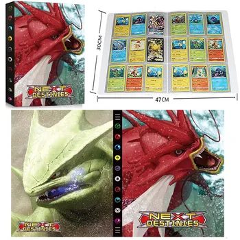 9 Vrecku 432pcs Pokemon Karty Album Kniha Komiksu, Anime Zber Načítaný Zoznam Hry Držiteľa Karty Mapu Zložky Deti Cool Hračka Darček