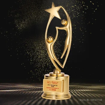 Vysoko kvalitné kovové trofej vlastné spoločnosti výročná schôdza ocenenia kovové remesiel domov dekorácia vysokej kvality, galvanické pokovovanie trofej