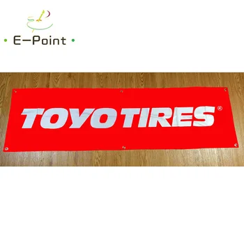 130GSM 150 D Materiálu Japonsko Toyo Tires Služby Banner 1.5 ft*5 ft (45*150 cm) Veľkosť pre Domáce Vlajka Krytý Vonkajší Dekor yhx190