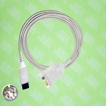 Kompatibilné s 6pin GE Pro1000 EKG Stroj 5 viesť kmeň kábel,IEC alebo AHA.