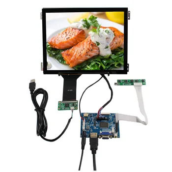10.4 palcový Kapacitný Dotykový LCD Displej, rozlíšenie 1024X768 VS104T-004 s Montážny otvor+HD-MI VGA 2AV LCD Ovládač Rada