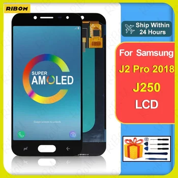 Nové AMOLED Pre Samsung Galaxy J250 LCD J2 Pro 2018 Displej Dotykový Displej Digitalizátorom. Pre J250F J250H J250M J250F/DS