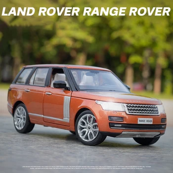 1:24 Land Rover Range Rover SUV Zliatiny Auto Diecast Hračky Model Auta, Zvuk a svetlo, Vytiahnuť späť Auta, Hračky Pre Deti, Darčeky F120