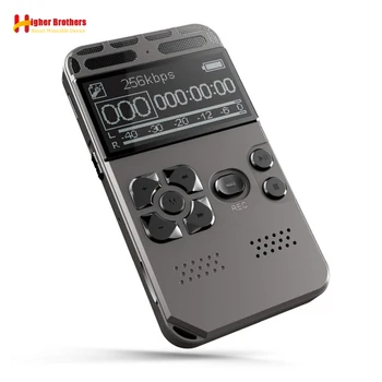 Profesionálny Mini Digitálny Hlasový Audio Rekordér, Smart Sound Control na Zníženie Hluku HD HIFI Hudba MP3 Prehrávač TF Karta 64 G Rozšíriť