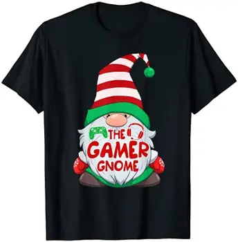 Hráč Gnome Grafické Vianočné Zodpovedajúce Rodinné T-Shirt