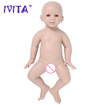 IVITA WG1518 50 cm(20-palcový) 4960g celého Tela, Mäkké Silikónové Reborn Realistické Bábiky Baby Nevyfarbené Nedokončené Dievča Bábiku DIY Prázdna Súprava