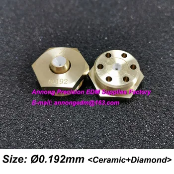 Ø0.192MM Šesťhranné Diamond Drôt Sprievodca (Dvojitá Keramická typ) na Ruijun Stredná Rýchlosť Drôtu Rez Stroj pre 0,18 mm Molybdénu Drôt
