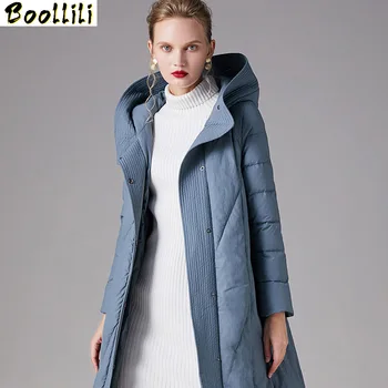 Biela Boollili 90% Kačica Nadol Bunda Ženy Oblečenie 2023 Zimný Kabát Ženy Kórejský Kapucňou Puffer Bunda Ženy Teplá Vetrovka
