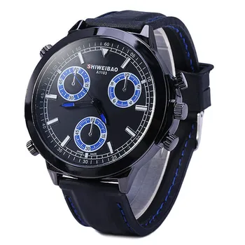 Shiweibao Quartz Hodinky Mužov Luxusné náramkové hodinky Značky Man Módne Čierne Gumové Popruh Športové pánske Hodinky Hodiny Mužskej Nové