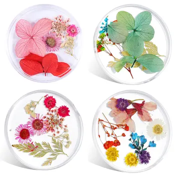 5 Ks UV Prírodné Živice Kvet, Nálepky, Nail Art, Dekorácie, Kvety, Obtlačky DIY Epoxidové Živice Plnené Šperky, Dekoračné Nálepky