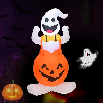 Halloween Narodeninovej Party Dodávky LED svetlá Tekvica Ghost Nafukovacie Model Výzdoba pre Deti Darček Vonkajšie Tajnej Miestnosti Horor Rekvizity