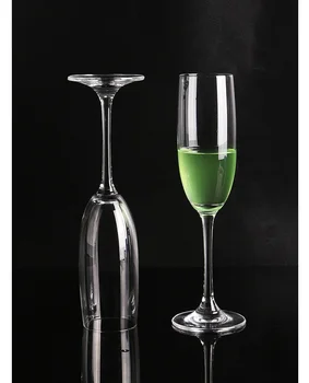 6pcs bez olova crystal šampanské sklo čašu vína, pohár nastaviť víno pohár bublina fire 210ml