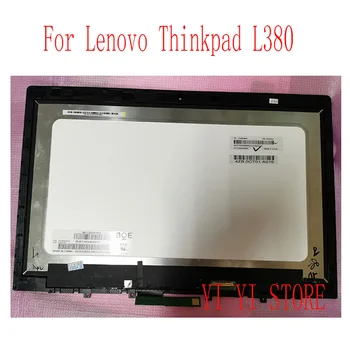 Originál Nové Plnú Pre Lenovo Thinkpad L380 L390 Jogy 20M7 20M8 02DA313 FHD LCD LED Dotykový Displej Digitalizátorom. Montáž Rámu