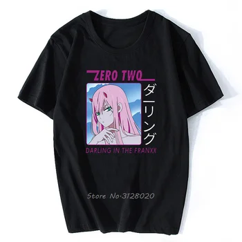 Nové T-shirt Nula DVE Ženy Miláčik V Franxx Anime Dievča Tlač Mužov Tees Letné Tričko Bavlna T-shirt Streetwear Harajuku