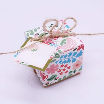 Nový príchod Mini Candy Box vrece Kraft Papier Darčekové Box Balenie S DIY Správu Karty 12pcs/veľa Whoesale cenu