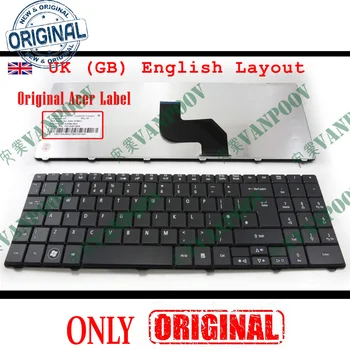 Originál Nový Notebook Notebook klávesnica pre Acer Aspire 5516 5517 5532 5534 5732 5732Z 5732ZG 5332 5334 UK GB angličtina - NSK-GFB0U