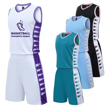 Muži Vlastné Basketbal Jersey Profesionálne Uniformy Tričko bez Rukávov 100% Polyester Priedušná Quick-suché Dresy