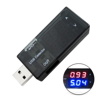 10PCS USB Nabíjačka Lekár Mobilný Napájací Prúd Napätie Nabíjania Detektor batérie Voltmeter Ammeter