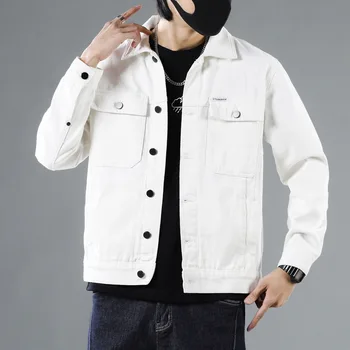 Kovboj mužov novej sezóny kórejská verzia voľné trend príťažlivých mužov práce bunda Joker oblečenie