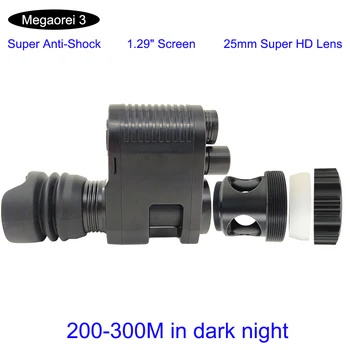 Megaorei3 850NM IR Blesk, Integrovaný Nočný pozorovací Prístroj Video Záznam Lov Kamera pre RifleScope Optickým Zameriavačom Ďalekohľad