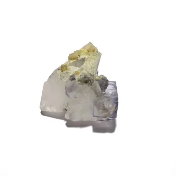 42g C2-2 Prírodné Fialová Fluorite Quartz Minerálne sklo Vzor Z Yaogangxian PROVINCII Chunan ČÍNA